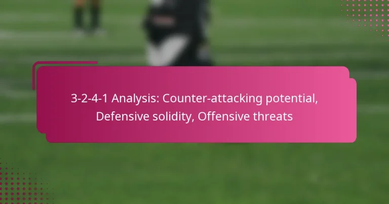3-2-4-1 Analysis: Counter-attacking potential, Defensive solidity, Offensive threats