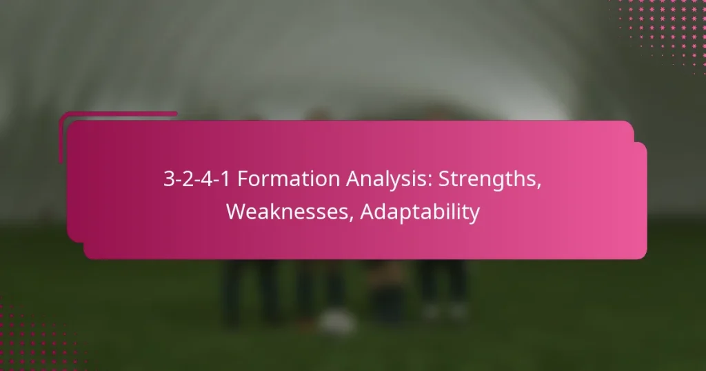 3-2-4-1 Formation Analysis: Strengths, Weaknesses, Adaptability