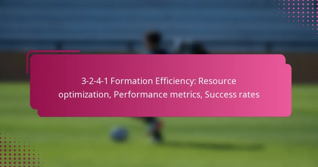 3-2-4-1 Formation Efficiency: Resource optimization, Performance metrics, Success rates