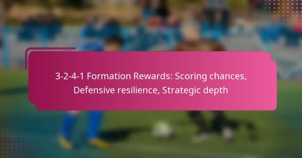 3-2-4-1 Formation Rewards: Scoring chances, Defensive resilience, Strategic depth