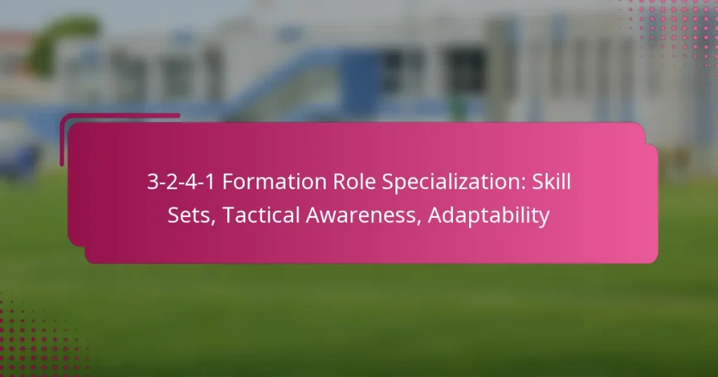 3-2-4-1 Formation Role Specialization: Skill Sets, Tactical Awareness, Adaptability