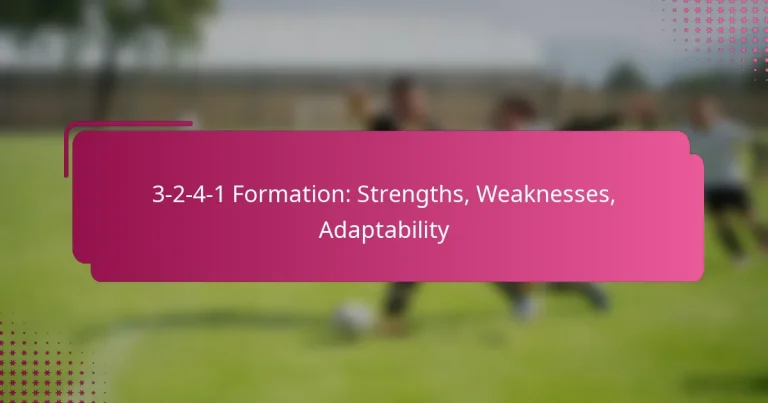 3-2-4-1 Formation: Strengths, Weaknesses, Adaptability