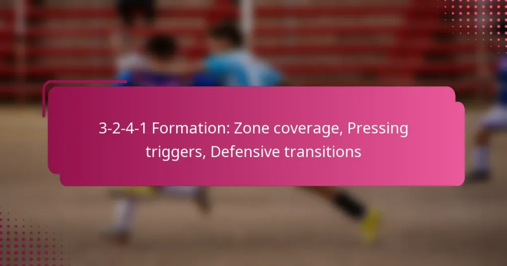 3-2-4-1 Formation: Zone coverage, Pressing triggers, Defensive transitions