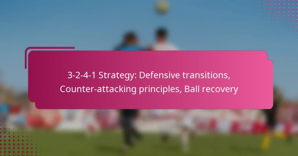 3-2-4-1 Strategy: Defensive transitions, Counter-attacking principles, Ball recovery