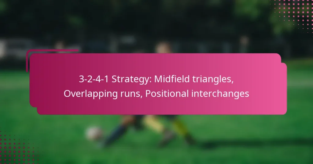 3-2-4-1 Strategy: Midfield triangles, Overlapping runs, Positional interchanges
