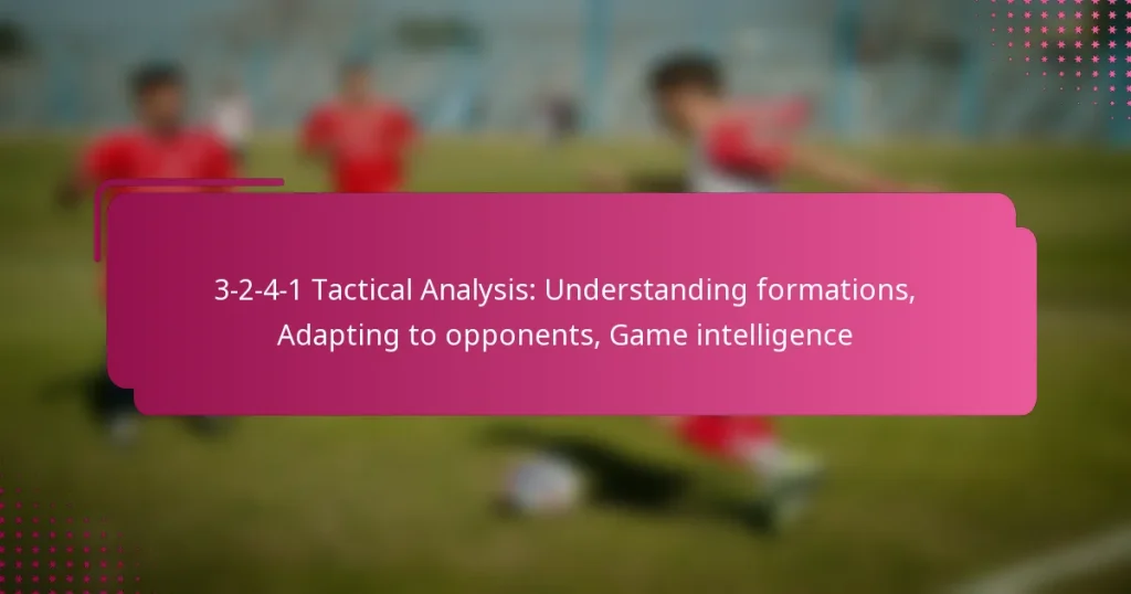3-2-4-1 Tactical Analysis: Understanding formations, Adapting to opponents, Game intelligence