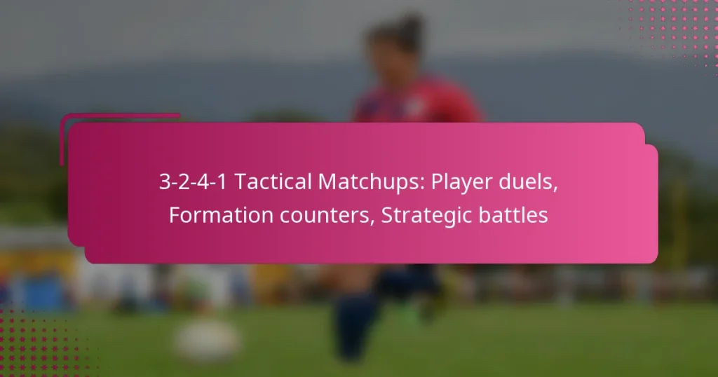 3-2-4-1 Tactical Matchups: Player duels, Formation counters, Strategic battles