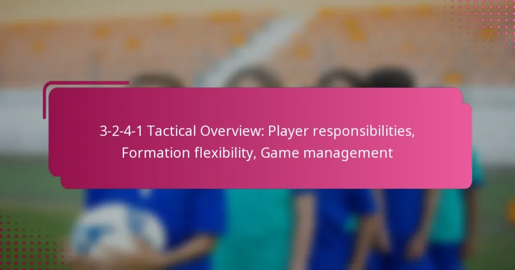 3-2-4-1 Tactical Overview: Player responsibilities, Formation flexibility, Game management