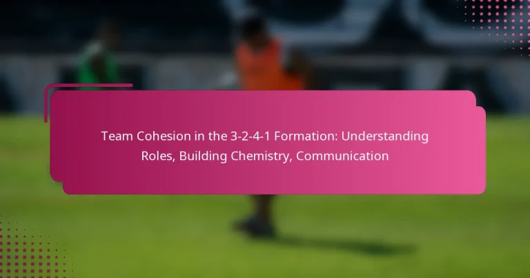 Team Cohesion in the 3-2-4-1 Formation: Understanding Roles, Building Chemistry, Communication